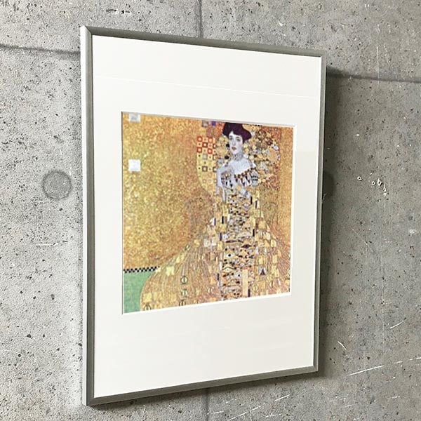 特別額装マット作品/アートポスター/アデーレ・ブロッホ＝バウアーの肖像 1907（グスタフ クリムト）