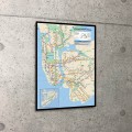 額装済30%OFF/New York City Subway Map/作者不明/ポスター（作者不明）|額装アウトレット