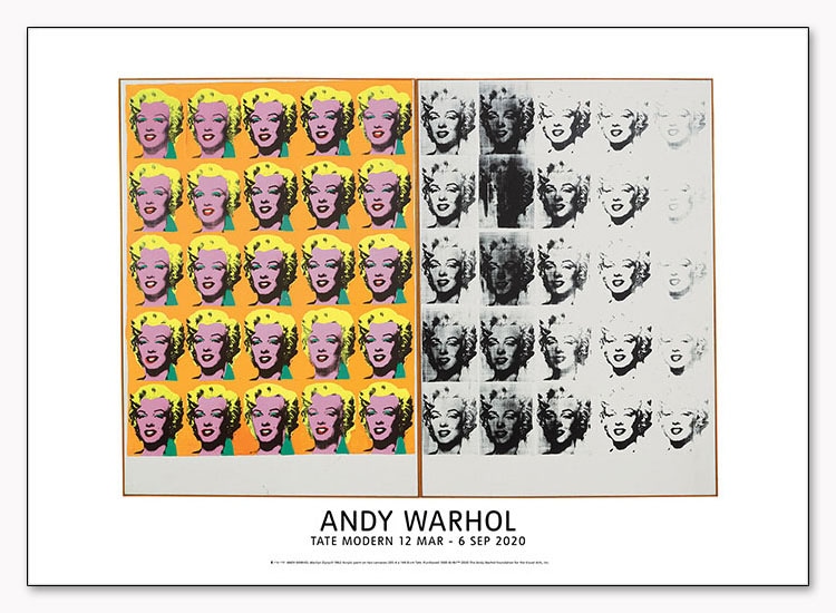 Marilyn Diptych 1962 exhibition（アンディ ウォーホル）