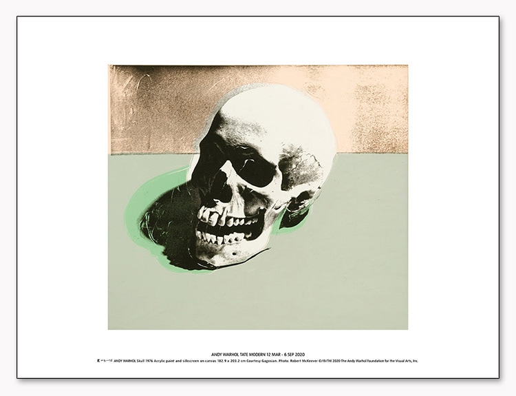Skull (white) 1976 exhibition（アンディ ウォーホル）
