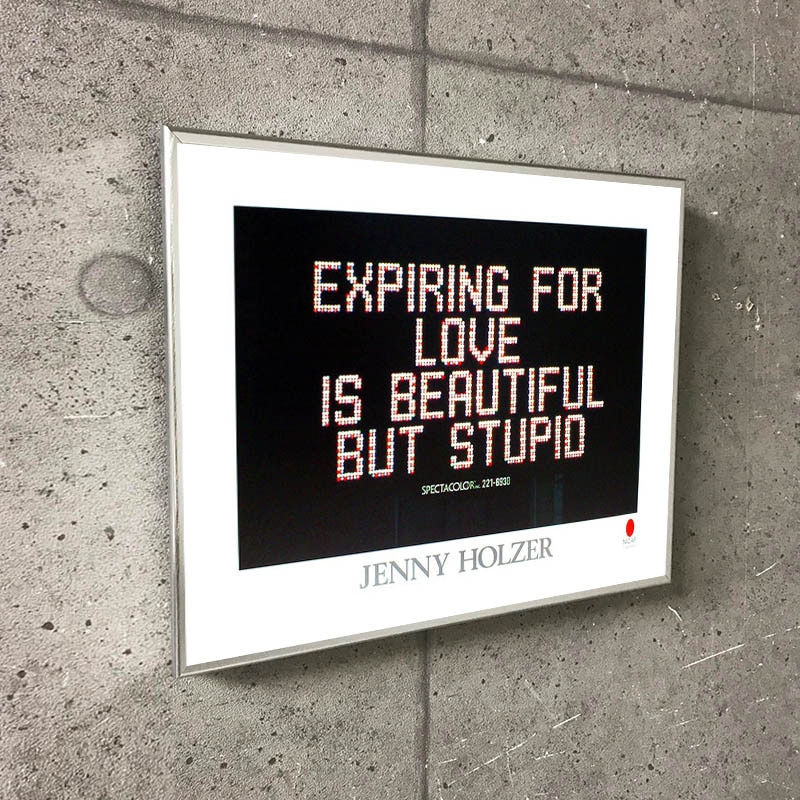 ジェニー ホルツァー 木製カード　額装 ジェニー ホルツァー 木製カード額装