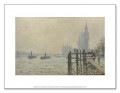 The Thames Below Westminster Exhibition（クロード モネ）|ポスター
