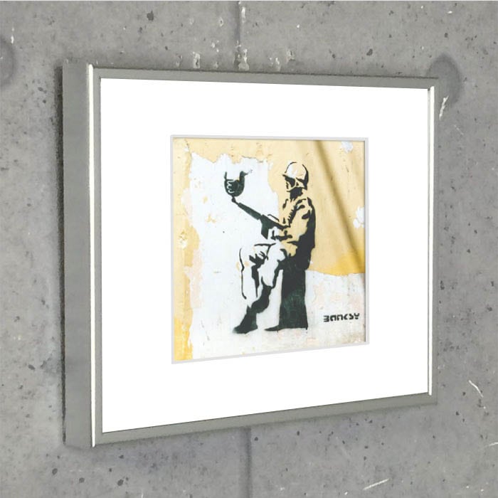 限定特殊マット額装品/バンクシー/ Soldier