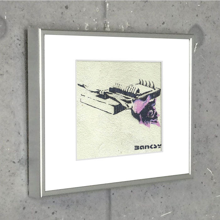 限定特殊マット額装品/バンクシー/ Rose Trap