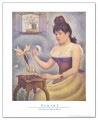 Young Woman Powdering Herself（スーラ）|ポスター