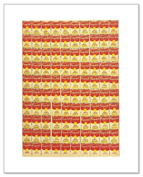 100 Campbells Soup Cans（アンディ ウォーホル）