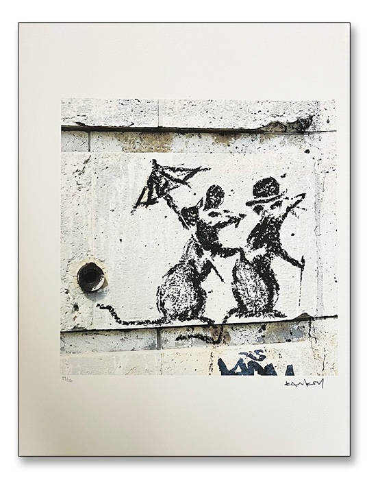 Rats in Paris (detail) /限定150枚手書ナンバリング＆ 証明書付（バンクシー）