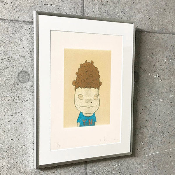 特別額装マット作品/アートポスター/奈良 美智（ナラ ヨシトモ）N.Y. (Self-Portrait) 2002