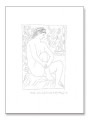 Malaga Mujer desnuda sentada ante una cortina 1931（パブロ ピカソ）|ポスター