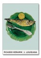 Still Life with fish  fork and lemon 1955（パブロ ピカソ）|ポスター
