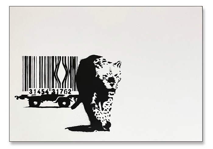 The World of Banksy Barcode Leopard（バンクシー）