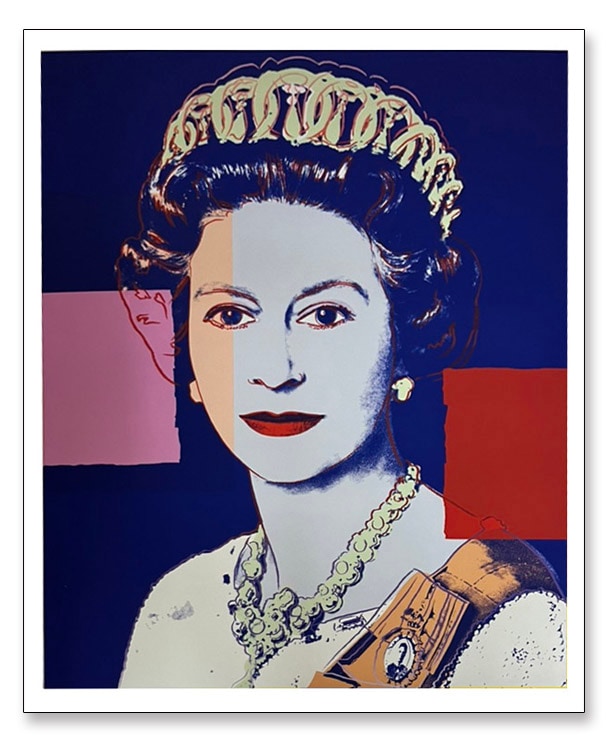 Queen Elizabeth II  1985 Blue（アンディ ウォーホル）