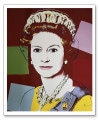 Queen Elizabeth II  1985 Dark Outline（アンディ ウォーホル）