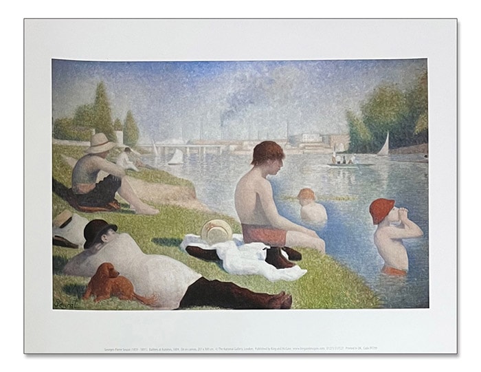 Bathers at Asnieres（スーラ）