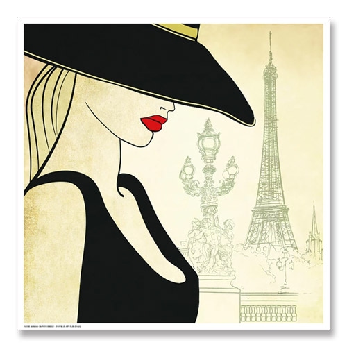 Woman on Paris Bridge（アーティスト不明）