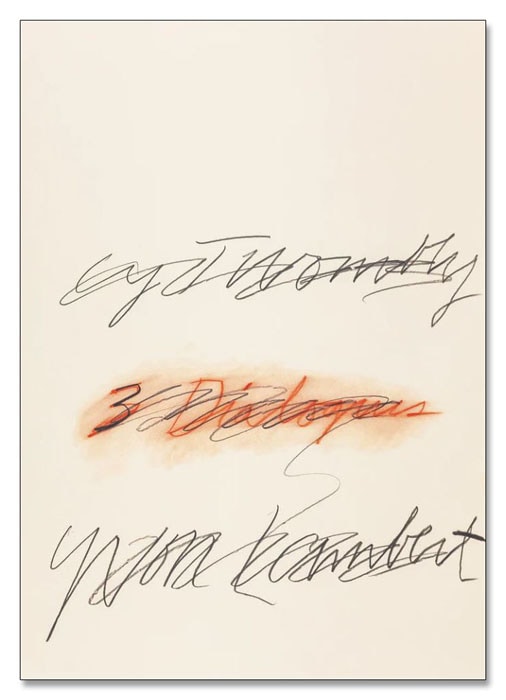 Three Dialogues 2 galerie Yvon Lambert en 1977（サイ トゥオンブリー）