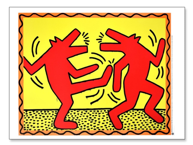 Untitled dancing dogs（キース ヘリング）
