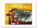 Tulipes Sur Une Table（ベルナール ビュフェ）|ポスター