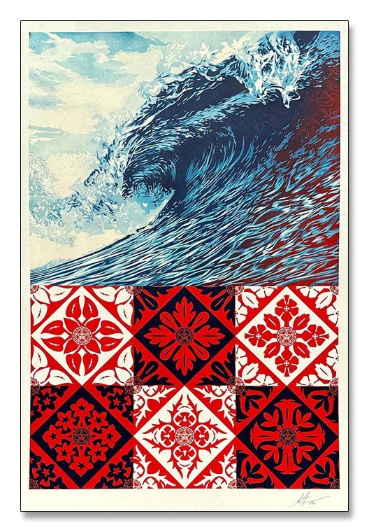 Wave of Distress Shepard Fairey 手書きサイン入り（オベイ）