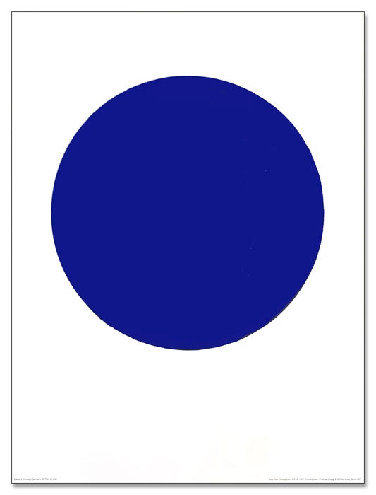 Disque bleu IKB 54 1957（イヴ クライン）