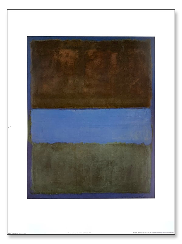 No.61 (Brown Blue Brown on Blue)（マーク ロスコ）