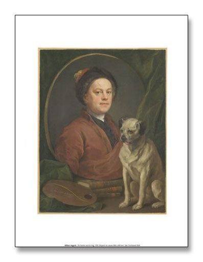 The Painter and his Pug（ウィリアム ホガース）