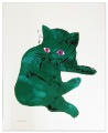 Untitled (Green Cat) c. 1956（アンディ ウォーホル）|ポスター