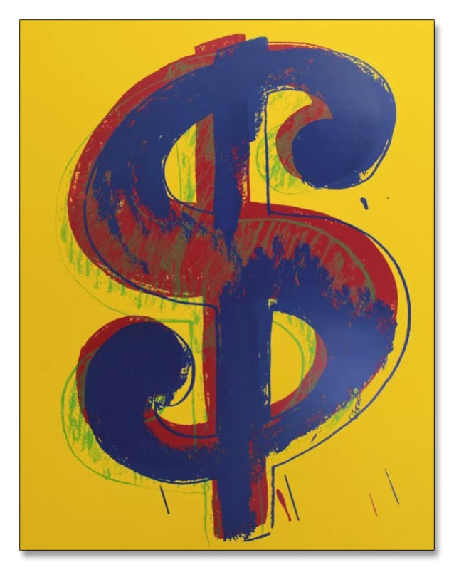Sunday B Morning Dollar yellow  限定1000枚　証明書付（アンディ ウォーホル）