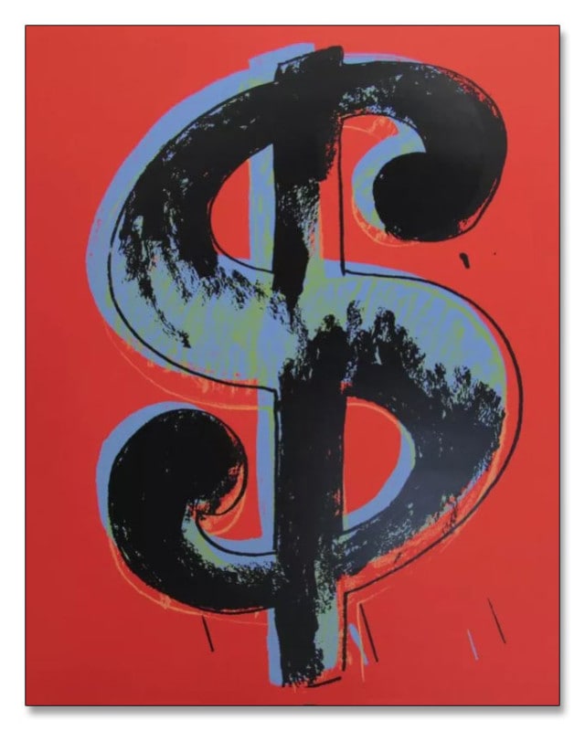 Sunday B Morning Dollar red  限定1000枚　証明書付（アンディ ウォーホル）