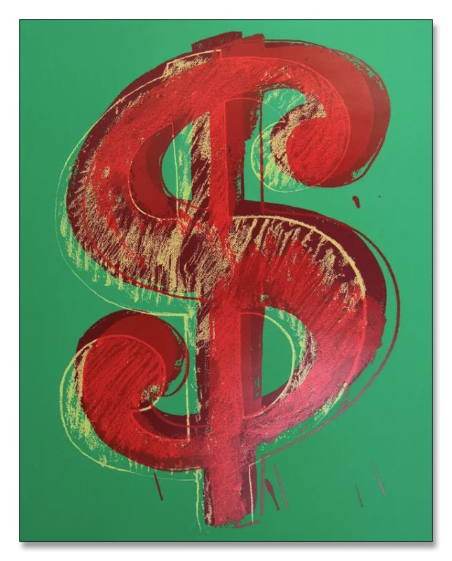 Sunday B Morning Dollar green  限定1000枚　証明書付（アンディ ウォーホル）