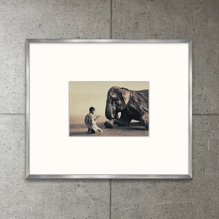 限定マット額装品Ashes and snow Boy with Elephant（グレゴリー コルベール）