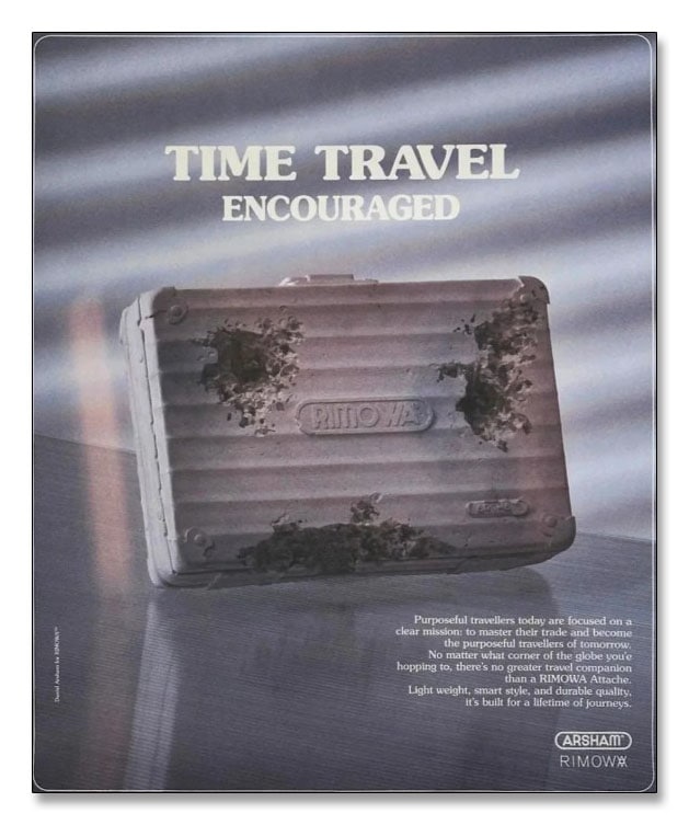 Rimowa Time Travel Encouraged（ダニエル アーシャム）