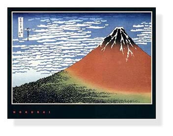 富嶽三十六景・凱風快晴（赤富士）海外版（ホクサイ）