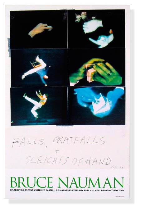 Falls、 Pratfalls + Sleights of Hand. Photo by Bruce Nauman 限定500枚（ブルース ナウマン）