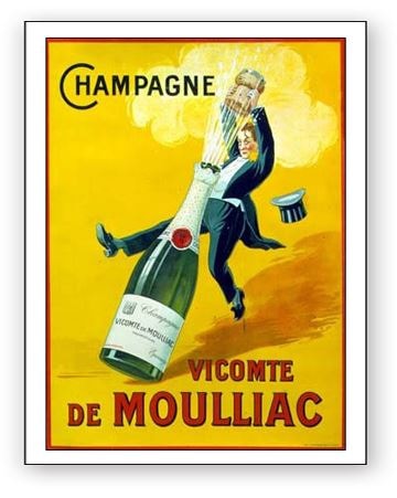 Vicomte de Moulliac Champagne（アーティスト不明）