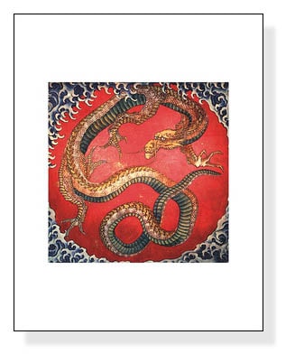 東町祭屋台天井絵「龍」図（ホクサイ）