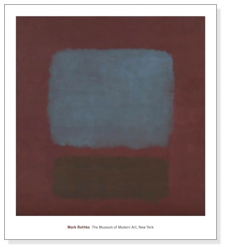 No. 37/No. 19 (Slate Blue and Brown on Plum) 1958（マーク ロスコ）