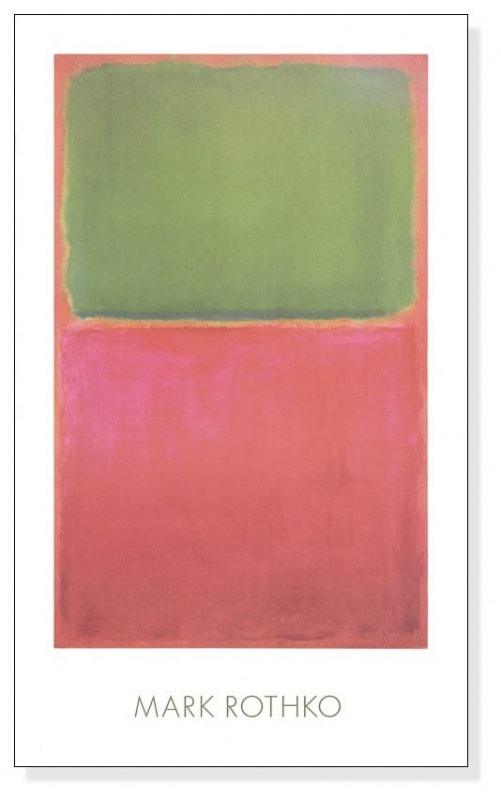 Green Red on Orange（マーク ロスコ）