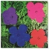 フラワーズ 1964 (1 purple、 1 blue、 1 pink、 1 red)（アンディ ウォーホル）|ポスター