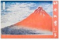 富嶽三十六景・凱風快晴（赤富士）海外版（ホクサイ）|ポスター