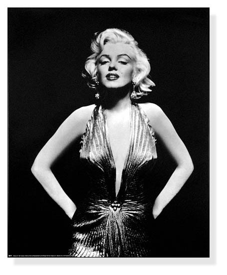 マリリンモンロー ブラック/ホワイトEvening Gown（フォトグラフ）
