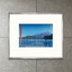 限定マット額装品/Julian Opie【View of boats on Lake Motosu below Mount Fuji from Route 709 2009】（ジュリアン・オピー）