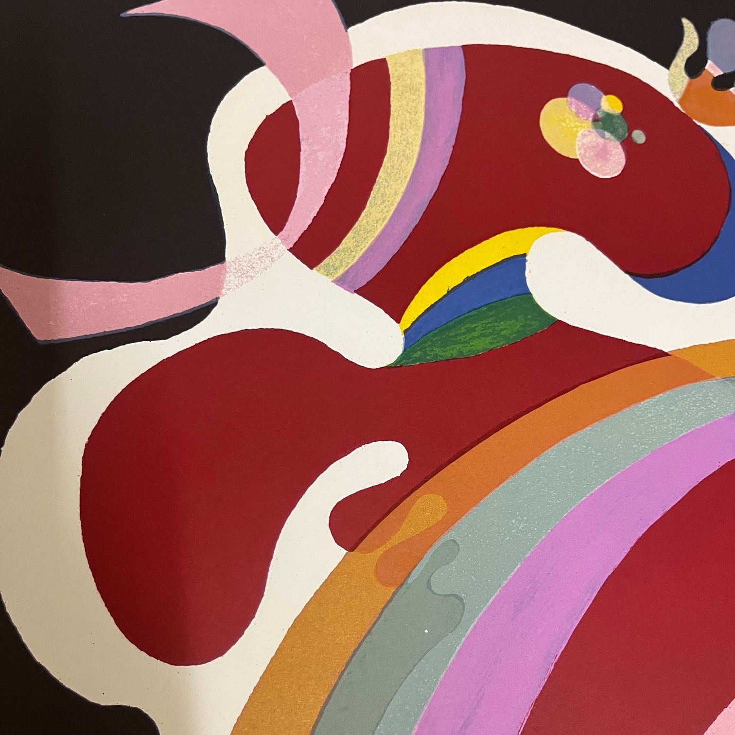 ヴァシリィ・カンディンスキー、網の中の赤、希少な画集より、高級額装付