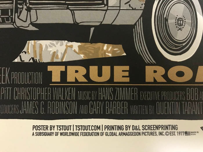 Grey Matter Art トゥルーロマンス Gold  限定300枚　手書きナンバリング入り（タイラー スタウト）
