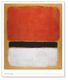 Untitled (Red Black White on Yellow) 1955（マーク ロスコ）