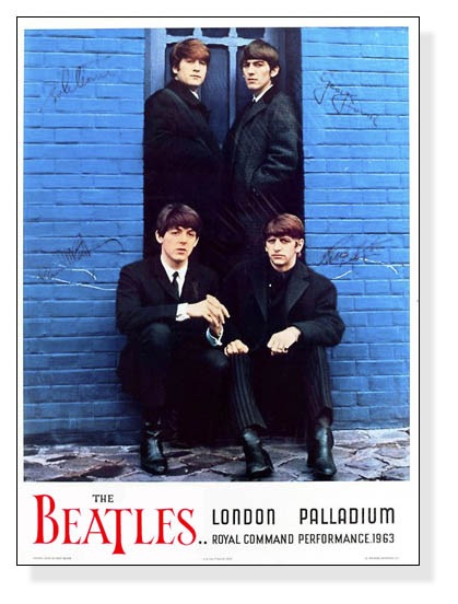 額装品/ロンドンパレイディアム1963/ビートルズ/アート/ポスター/インテリア ロンドンパレイディアム 1963年（The Beatles） ポスター販売の