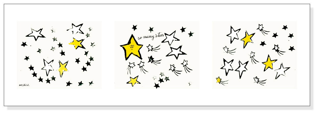 So Many Stars、 c. 1958 (triptych)（アンディ ウォーホル）【f 
