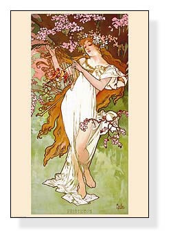 四季「春」（アルフォンス ミュシャ） ポスター販売のアズ