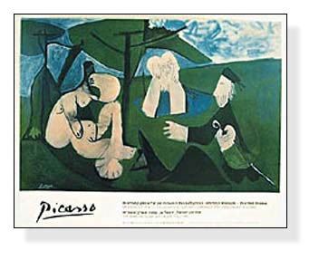額装済/Le Dejeuner sur L'herbe ピカソ/アートポスター