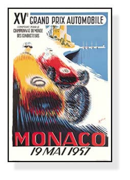 1957年モナコグランプリ開催ポスター モナコグランプリ 1957年(ミニー) ポスター販売のアズポスター